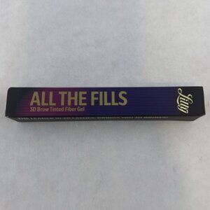 Lilly Lashes All The Fills 3D Brow Tinted Fiber Gel Medium Brown Fuller NEW